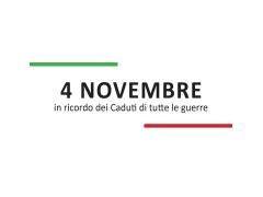 La ricorrenza del 4 novembre viene celebrata domenica 3 novembre