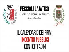 Incontro pubblico a Peccioli per Progetto Comune Unico mercoledì 14 giugno ore 21